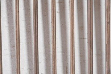 中国アンティーク建具　李朝風建具　素朴な格子デザインの窓1枚　(R-090209)