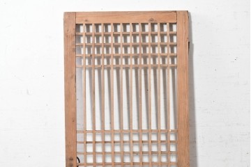 中国アンティーク建具　李朝風建具　素朴な格子デザインの窓1枚　(R-090209)