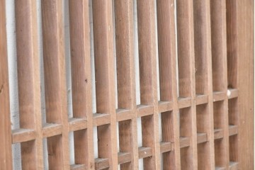 中国アンティーク建具　李朝風建具　素朴な格子デザインの窓1枚　(R-090209)