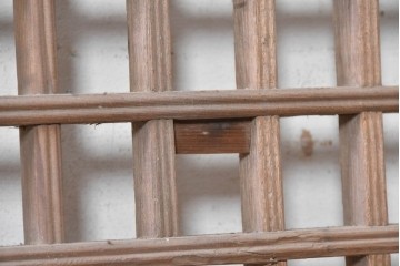 中国アンティーク建具　李朝風建具　素朴な格子デザインの窓1枚　(R-090210)