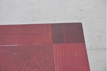 中古　中国伝統デザインの幾何学模様が目を引くモダンデザインの花台　(R-090213)
