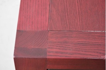 中古　中国伝統デザインの幾何学模様が目を引くモダンデザインの花台　(R-090214)