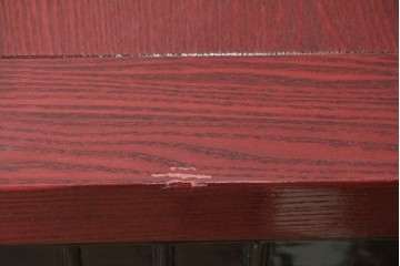 中古　中国伝統デザインの幾何学模様が目を引くモダンデザインの花台　(R-090214)