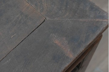 中国ヴィンテージ　中国伝統の明朝様式　アンティーク風　オリエンタルな引き出し付きダイニングテーブル　(R-090216)