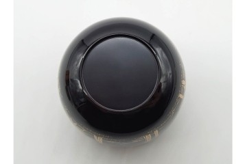塗師 西條一斎　優美な竹林蒔絵の大棗　共箱付き　(R-090224)