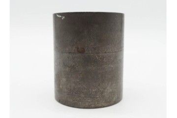 中国　泰順舘造(泰順館)　錫製　シンプルなつくりの茶入　(R-090225)