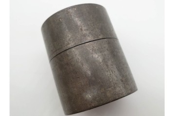 中国　泰順舘造(泰順館)　錫製　シンプルなつくりの茶入　(R-090225)