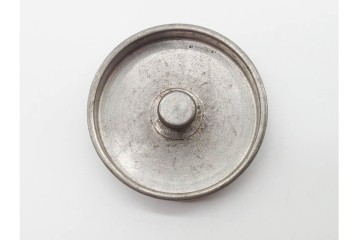 中国　泰順舘造(泰順館)　錫製　シンプルなつくりの茶入　(R-090225)