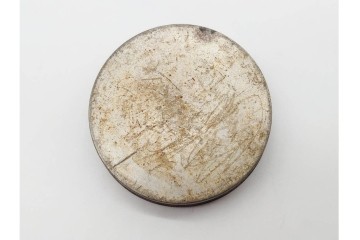 中国　泰順舘造(泰順館)　錫製　シンプルなつくりの茶入　(R-090225)