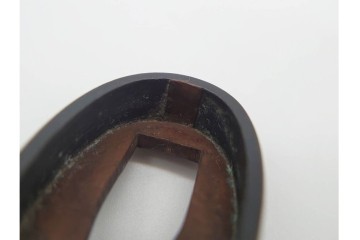 刀装具　活釼子 菊岡光朝　赤銅魚子地　高彫象嵌の縁金2点セット　(R-090227)