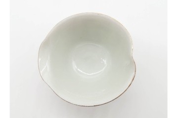 湖東焼　赤絵　華やかな松竹梅図の茶器セット　外箱付き　(R-090232)
