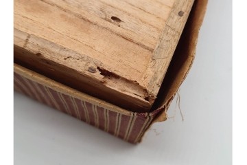人間国宝 濱田庄司(浜田庄司)　益子焼　柿釉の市松文様が印象的な角鉢　共箱付き　(R-090245)