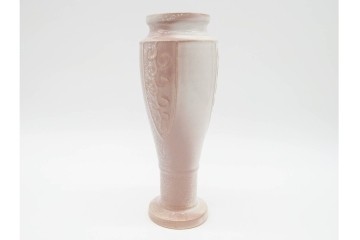 十五代 坂倉新兵衛(正治)　萩焼　高さ約21cm　上品な萩末広置花入　共箱付き　(R-090249)