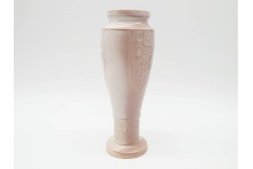 十五代 坂倉新兵衛(正治)　萩焼　高さ約21cm　上品な萩末広置花入　共箱付き　(R-090249)