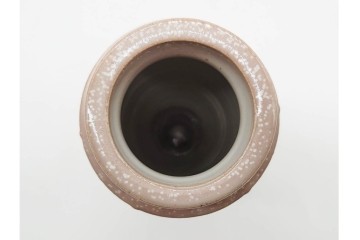 十五代 坂倉新兵衛(正治)　萩焼　高さ約21cm　上品な萩末広置花入　共箱付き　(R-090249)