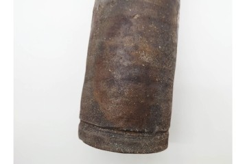 人間国宝 藤原啓　備前焼　高さ約23cm　焼き色の変化が美しい花入　共箱付き　(R-090251)