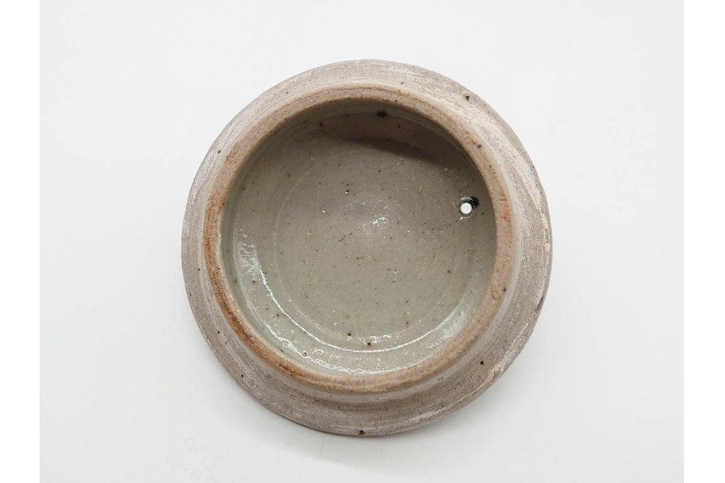 人間国宝 濱田庄司(浜田庄司)　染付　紅茶具　素朴な風合いが魅力のポット&シュガーポットセット　共箱付き　(R-090255)
