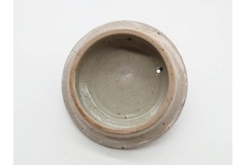 人間国宝 濱田庄司(浜田庄司)　染付　紅茶具　素朴な風合いが魅力のポット&シュガーポットセット　共箱付き　(R-090255)