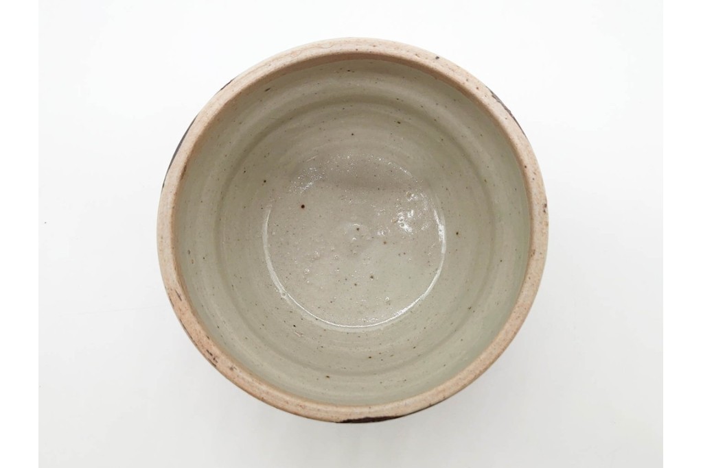 人間国宝 濱田庄司(浜田庄司)　染付　紅茶具　素朴な風合いが魅力のポット&シュガーポットセット　共箱付き　(R-090255)