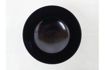 輪島塗　稲忠漆芸堂謹製　田崎昭一郎　気品漂う扇面松竹梅蒔絵の吸物椀5点セット　共箱付き　(R-090261)