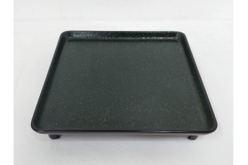 輪島塗　金井日華堂造(金井武助)　繊細な螺鈿が美しい茶膳5点セット　共箱付き　(R-090262)