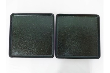 輪島塗　金井日華堂造(金井武助)　繊細な螺鈿が美しい茶膳5点セット　共箱付き　(R-090262)