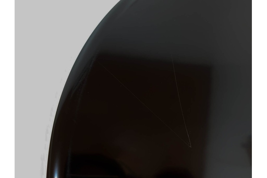 輪島塗　稲忠漆芸堂謹製　落ち着いた風合いが味わい深い半月型の卓上膳5点セット　共箱付き　(R-090263)