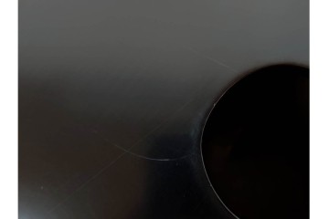 木製　漆器　扇面草花　蒔絵や螺鈿が施された上品な火鉢　外箱付き　(R-090264)