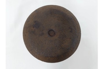 釜師 十二代 和田美之助　格調高い筒釜　共箱付き　(R-090265)