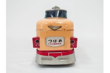昭和レトロ　ヨネザワ(米澤玩具)　特急 つばめ号のブリキのおもちゃ(クロ151-3・東京⇔大阪)　外箱付き　(R-090266)