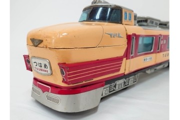 昭和レトロ　ヨネザワ(米澤玩具)　特急 つばめ号のブリキのおもちゃ(クロ151-3・東京⇔大阪)　外箱付き　(R-090266)