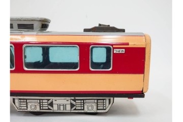 昭和レトロ　ヨネザワ(米澤玩具)　特急 つばめ号のブリキのおもちゃ(クロ151-3・東京⇔大阪)　外箱付き　(R-090266)