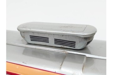 昭和レトロ　ヨネザワ(米澤玩具)　特急 つばめ号のブリキのおもちゃ(クロ151-3・東京⇔大阪)　外箱付き　(R-090266)
