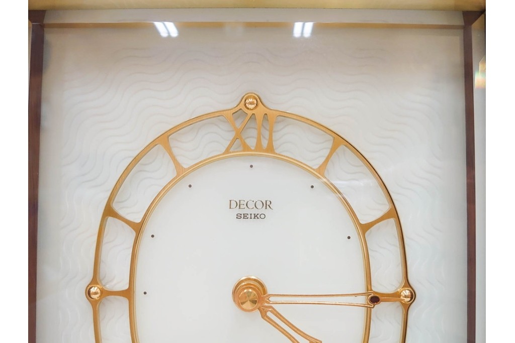 中古　SEIKO(セイコー)　DECOR(デコール)　AZ725B　気品漂う置時計　保証書・外箱付き　(R-090267)