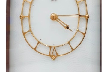 中古　SEIKO(セイコー)　DECOR(デコール)　AZ725B　気品漂う置時計　保証書・外箱付き　(R-090267)