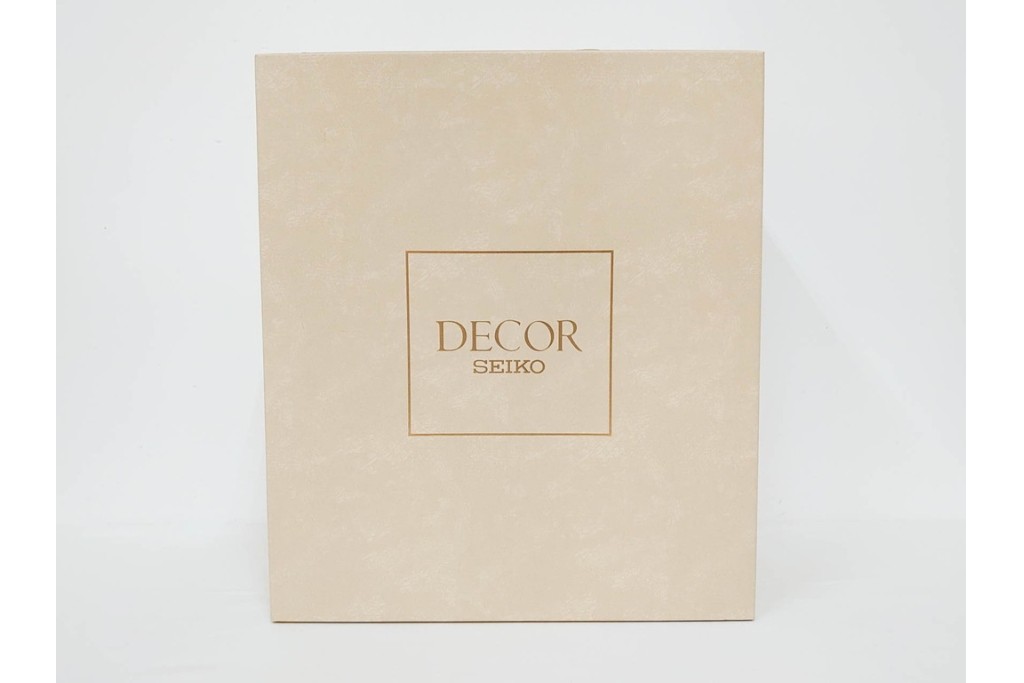 中古　SEIKO(セイコー)　DECOR(デコール)　AZ725B　気品漂う置時計　保証書・外箱付き　(R-090267)