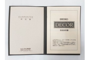 中古　SEIKO(セイコー)　DECOR(デコール)　AZ725B　気品漂う置時計　保証書・外箱付き　(R-090267)