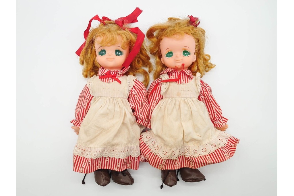 昭和期　当時物!　ポピー　原作 水木杏子・作画 いがらしゆみこ　「キャンディ・キャンディ」　高さ約36cm　 人形2点セット　※片手なし　(R-090268)