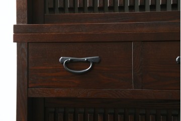 中古　美品　重厚感のある和モダンな収納棚　(R-090275)