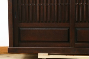 中古　美品　重厚感のある和モダンな収納棚　(R-090275)