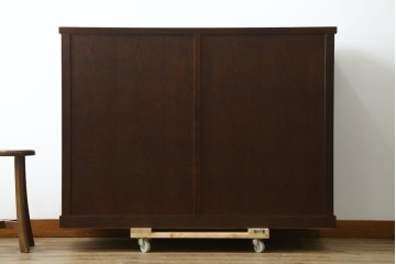 中古　美品　重厚感のある和モダンな収納棚　(R-090275)