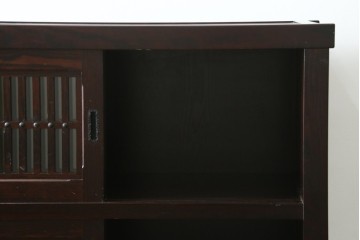中古　美品　栗材　上質な和の空間を演出する水屋箪笥　(R-090281)