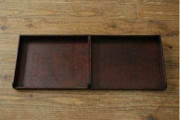中古　美品　岩谷堂箪笥　重厚な鉄金具を備えた重ね水屋箪笥　(R-090284)