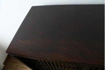 中古　美品　岩谷堂箪笥　重厚な鉄金具を備えた重ね水屋箪笥　(R-090284)