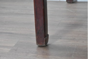 中国ヴィンテージ　中国伝統の明朝様式　アンティーク風　オリエンタルな引き出し付きダイニングテーブル　(R-090285)