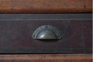 中国ヴィンテージ　中国伝統の明朝様式　アンティーク風　洗練されたデザインの引き出し付きダイニングテーブル　(R-090289)