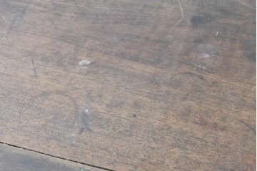 中国ヴィンテージ　中国伝統の明朝様式　アンティーク風　デザイン違いの引き出しが面白いダイニングテーブル　(R-090290)