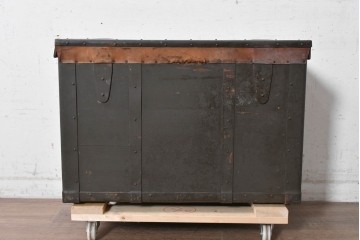 和製アンティーク　昭和初期　重厚な佇まいの獣医行李　(R-090294)