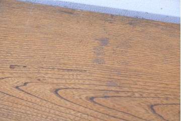 和製アンティーク　昭和初期　玉杢　モダンデザイン　前面にタモ材を使用した木目が美しい帳場箪笥　　(R-090295)