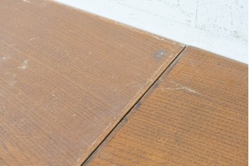 イギリスヴィンテージ　1950年から1960年頃　オーク材　バルボスレッグが印象的なシンプルデザインのドローリーフテーブル　(R-090301)